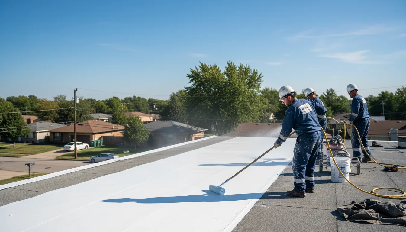 Commercial roof coating in Columbia, MO near me